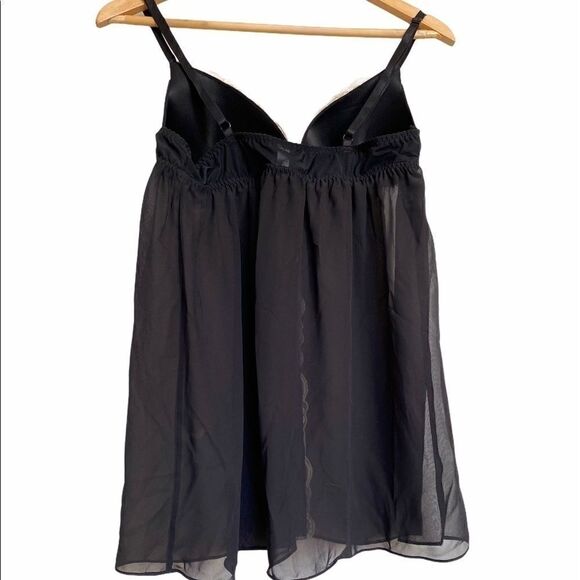 APT 9 Intimates Black and Cream Babydoll Lingerie - Picture 3 of 5